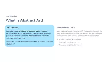 Vorschau - Präsentationen/Tafelbilder - Abstract Art & Kandinsky Presentation | Color, Emotion & Visual Expression - Seite 2