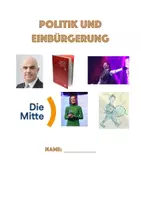 Vorschau - Unterrichtsreihen - Unterrichtseinheit "Poltik/ Staatskunde und Einbürgerung (Schweiz)": Dossier mit Lernzielen und Lösungen - Seite 1
