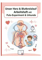 Vorschau - Lehrwerke/Schulbücher - Unser Herz & Blutkreislauf Arbeitsheft mit Puls‑Experiment & Urkunde · Klasse 3–4 - Deckblatt