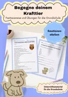 Vorschau - Unterrichtsreihen - Krafttiere in der Grundschule - Teil 2 / Klasse 1-4 - Deckblatt