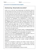 Vorschau - Arbeitsblätter - Leseverstehen B2 Beruf - Arbeitsvertrag - DaF DaZ - Seite 1