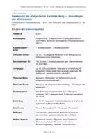 Vorschau - Stundenentwürfe - Unterrichtsentwurf Pflege Bewegung/Mobilisation G-02 - Seite 1
