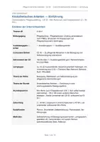 Vorschau - Stundenentwürfe - Unterrichtsentwurf Pflege kinesthätik Einführung G-02 - Seite 1