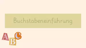 Vorschau - Präsentationen/Tafelbilder - Buchstabeneinführung TZ - Seite 1