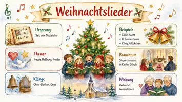 Vorschau - Arbeitsblätter - Arbeitsblätter zum Thema "Weihnachtslied" + Lösung & MP3 + Mindmap + Infografiken - Seite 1