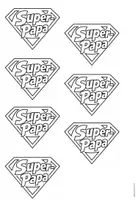 Vorschau - Mal- und Bastelvorlagen - Bastelidee zum Vatertag - Blumenstecker "Superpapa" - Seite 2