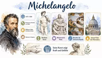 Vorschau - Arbeitsblätter - Arbeitsblatt "Michelangelo" + Onlineübung & MP3 + Infografik - Seite 2