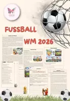 Vorschau - Stundenentwürfe - Fußball WM 2026 - Lesetext I Aufgaben mit Lösungen - Deckblatt