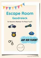 Vorschau - Arbeitsblätter - Escape Room Geodreieck - Mathematik Klasse 4 und 5 - Deckblatt