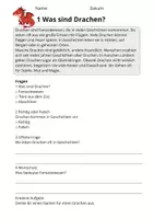 Vorschau - Stundenentwürfe - Lesetraining Drachen | Leseverständnis Klasse 3 - Seite 3