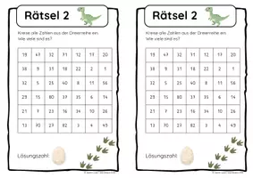Vorschau - Arbeitsblätter - Escape Room Einmaleins - Mathematik Klasse 2 und 3 - Seite 3