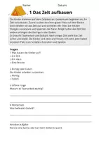 Vorschau - Unterrichtsreihen - Lesetraining Zelten | Leseverständnis Klasse 3 - Seite 3