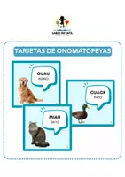 Vista previa - Unidades / Secuencias / Situaciones de Aprendizaje - TARJETAS DE ONOMATOPEYAS - Portada
