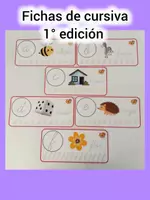 Vista previa - Juegos / Gamificación - fichas de cursiva primera edicón - Portada