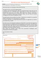 Vorschau - Arbeitsblätter - AB Wie fülle ich eine Überweisung aus - 2. Beispiele mit Lösungen - Deckblatt