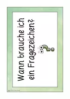 Vorschau - Präsentationen/Tafelbilder - Fragezeichen Tafelmaterial (Kl. 3/4) direkte/indirekte Frage - Seite 2