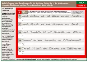Vorschau - Unterrichtsreihen - Handschrifttraning in LA - Stufe 1 - Seite 1