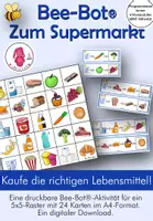Vorschau - Bildkarten - ZUM SUPERMARKT Bee-Bot ® Matten Bundle - Deckblatt