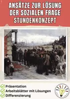 Vorschau - Stundenentwürfe - Ansätze zur Lösung der Sozialen Frage (Stundenkonzept) - Deckblatt