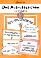 Vorschau - Präsentationen/Tafelbilder - Ausrufezeichen Tafelmaterial (Kl. 3/4) - Deckblatt