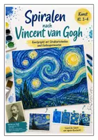 Vorschau - Arbeitsblätter - Spiralen nach Vincent van Gogh – Kunstprojekt mit Schritt-für-Schritt-Anleitung | Kunst Klasse 3–5 - Seite 1