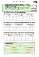 Vorschau - Arbeitsblätter - Schriftliches Multiplizieren - leicht - Seite 1