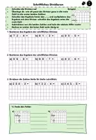 Vorschau - Arbeitsblätter - Schriftliche Division - leicht - Deckblatt