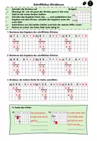 Vorschau - Arbeitsblätter - Schriftliche Division - leicht - Seite 1