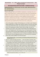 Vorschau - Arbeitsblätter - Karl der Große - Die Kaiserkrönung (Quellenvergleich) - Deckblatt