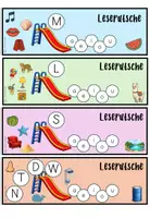 Vorschau - Aufgabenkarten - Deutsch: Leserutschen - Fächer für die Freiarbeit - Seite 1