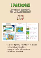 anteprima - Materiale interattivo - I PAESAGGI – Percorso per la classe seconda - Pagina di copertina