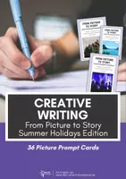 Vorschau - Bildkarten - Summer Holidays - Creative Writing Cards (36 Picture Prompts) - Deckblatt