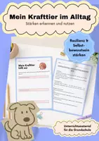 Vorschau - Stundenentwürfe - Krafttiere in der Grundschule - Teil 3 / Klasse 1-4 - Deckblatt