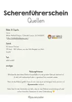 Vorschau - Anderer Materialtyp - Scherenführerschein-Kärtchen - Seite 1