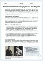 Vorschau - Arbeitsblätter - Kirchlicher Widerstand gegen das NS-Regime – Quellenarbeit zu Theophil Wurm - Seite 1