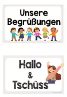 Vorschau - Bildkarten - Unsere Begrüßungen - Begrüßungsritual - Bildkarten - Seite 2