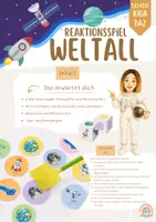 Vorschau - Spiele - Reaktionsspiel (Fliegenklatschenspiel) zum Thema Weltall - Deckblatt