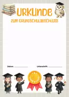 Vorschau - Fördermaterial/Inklusion - Abschied Grundschule | Urkunde Grundschulabschluss – Abschied 4. Klasse. Abschiedsgeschenk 4. Klasse Urkunde für Kinder zum Ende der Grundschule - Seite 3