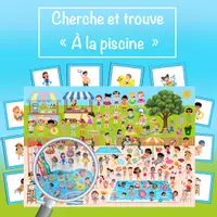 Aperçu - Jeux - Cherche et trouve "À la piscine" - Page de couverture
