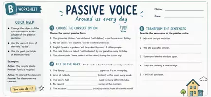 Vorschau - Arbeitsblätter - The Passive Voice (Merk- und Übungsblätter) - Seite 2