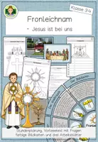 Vorschau - Stundenentwürfe - Fronleichnam: Jesus geht mit uns (Kirchenjahr Religion Grundschule) (Klasse 3-4) - Seite 1