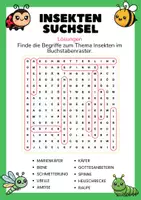 Vorschau - Spiele - Suchsel Insekten – Deutsch/Sachunterricht - Seite 2