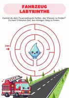 Vorschau - Spiele - Labyrinthe „Fahrzeuge“ – Sachunterricht - Seite 1