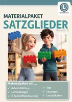 Vorschau - Stundenentwürfe - Satzglieder Komplettpaket | Deutsch Klasse 6 – 9 - Deckblatt