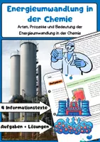 Vorschau - Arbeitsblätter - Energieumwandlung in der Chemie: exotherm & endotherm - Deckblatt