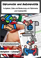 Vorschau - Arbeitsblätter - Diplomatie und Außenpolitik: internationale Beziehungen - Deckblatt