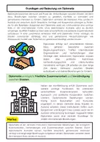 Vorschau - Arbeitsblätter - Diplomatie und Außenpolitik: internationale Beziehungen - Seite 1