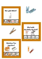 Vorschau - Stundenentwürfe - Clipcards (Klammerkarten) Bauernhof | Lernkartei ab 6 Jahren | Tiere, Sachwissen & Rechnen - Seite 3