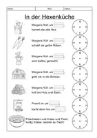 Vorschau - Arbeitsblätter - Arbeitsblätter "Uhr lesen" (1. Klasse) - Seite 1