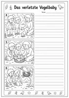 Vorschau - Fördermaterial/Inklusion - Bildergeschichte – verletztes Vogelbaby - Seite 3